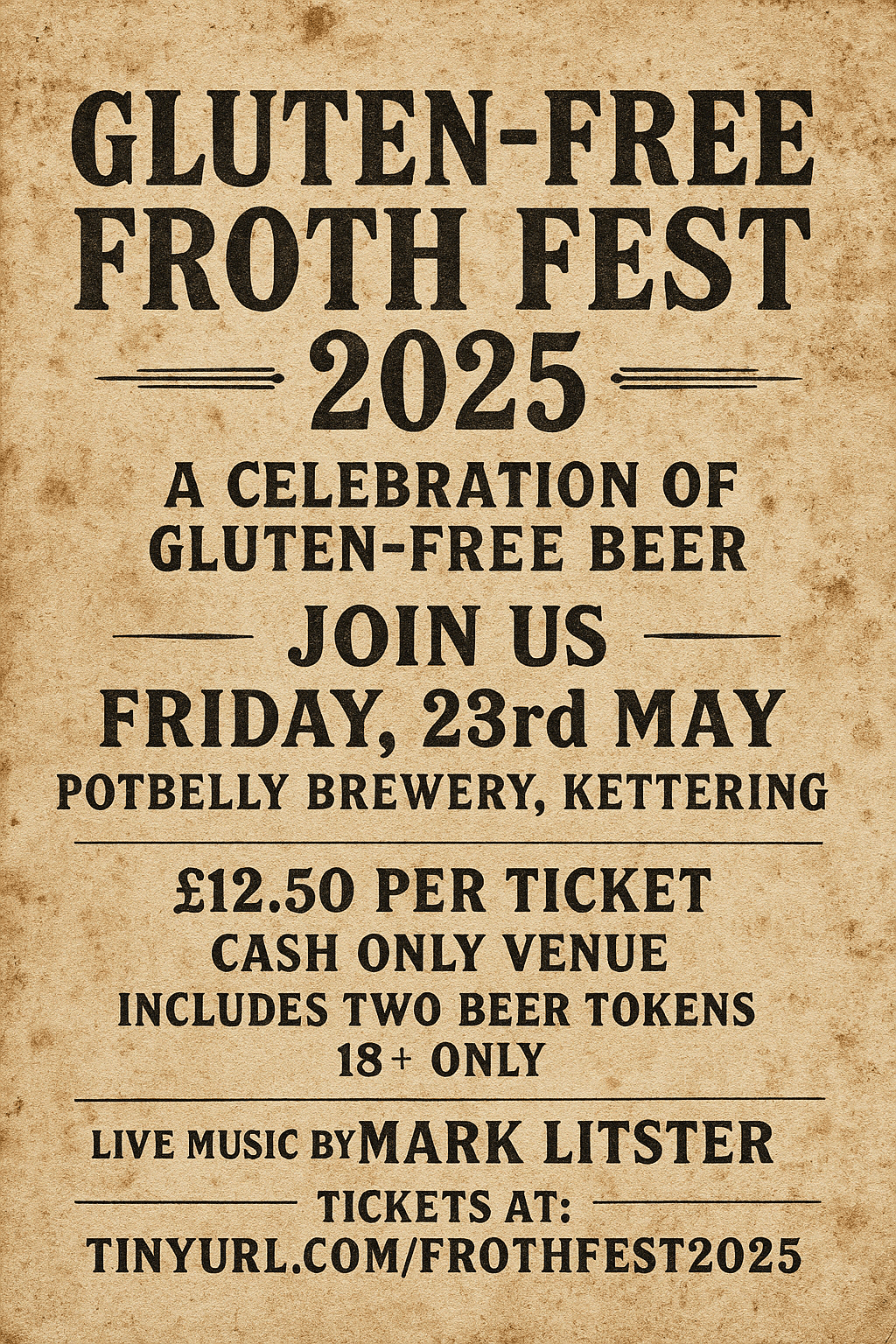Join the Gluten-Free Froth Fest 2025&nbsp;Festival!