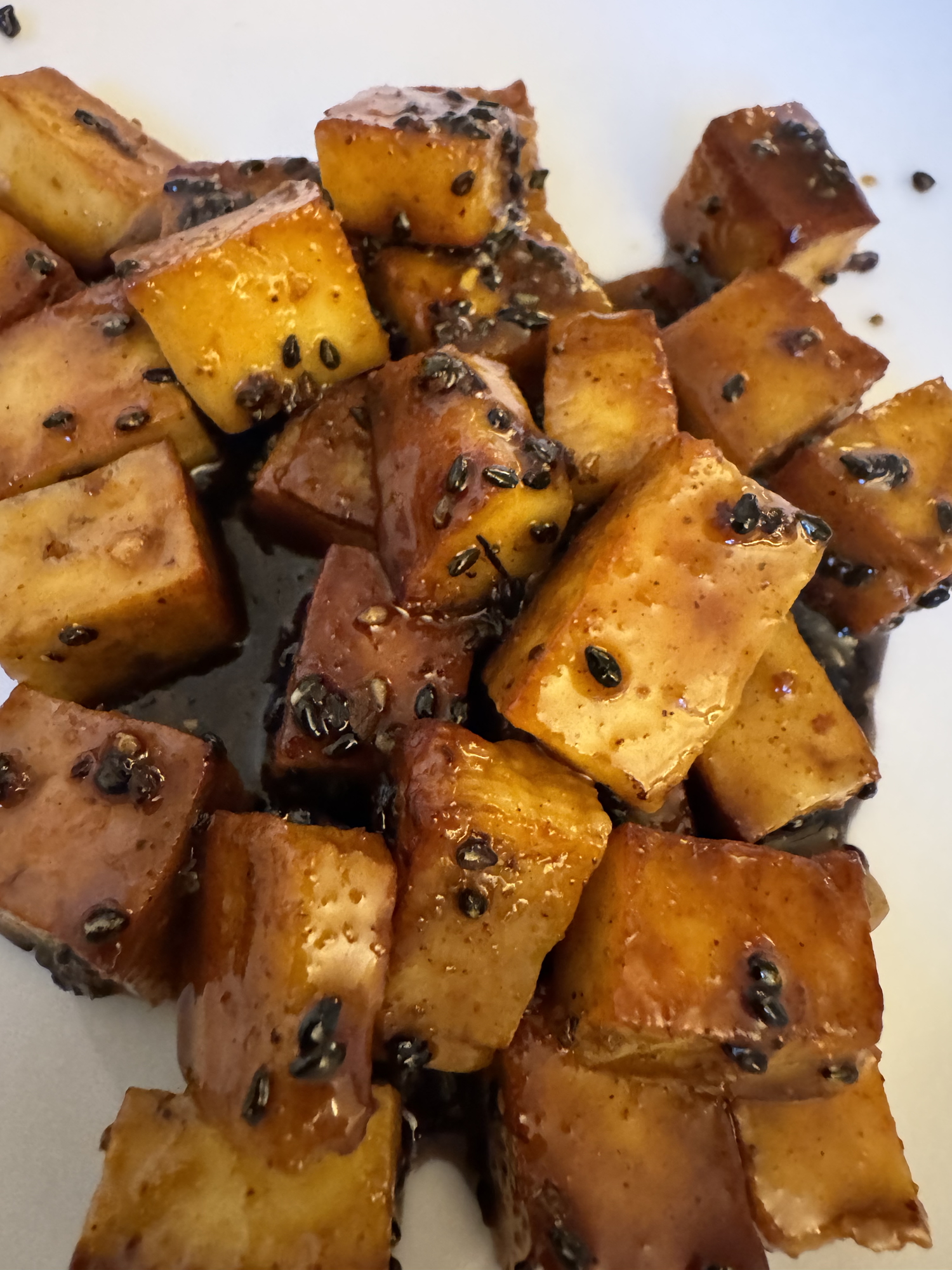 Gluten-Free Sticky Sesame Glazed Paneer